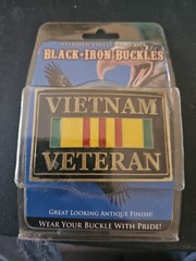 Black Iron Buckles Vietnam Veteran Great Looking Antique Finish Belt Buckle …