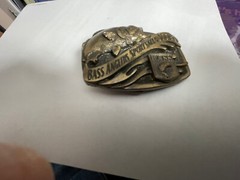 Vintage belt buckle – Bass Anglers Sportsman Society – Brass