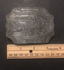 Vintage America’s Hero’s Fire Department Belt Buckle, Oregon