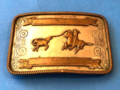 Vintage State of Texas Rodeo Cowboy Style Award Horse Belt Buckle