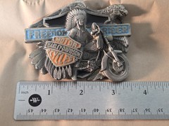 1993 Vtg Harley-Davidson Superglide Freedom Rider Belt Buckle Baron USA Chief