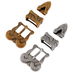 2 PCS Cowboy Replacement Belt Set 0.8&Prime; 20mm Straps Western Cowboy Antique Gold Silver…