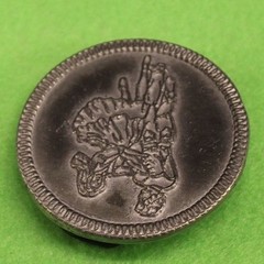 Couple Dancing – Pewter Circular Round Belt Buckle – Western, Square, Line, Etc