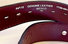 Men&rsquo;s Handmade Western Embroidered Silver Tone Conch Belt Fancy Designs Size 44