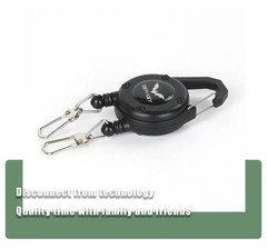 Outdoor double headed clip buckle, work permit hanging buckle, keychain