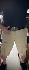 Cross Belt Buckle Darren McNeese Archive 4.5” x 3” Handmade Textured Metal