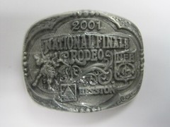 National Finals Rodeo Hesston 2001 NFR Youth (Small) Cowboy Buckle New AGCO PCRA
