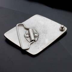 Springs belt buckle, belt buckle-interchangeable buckle old silver
