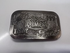 Vintage Silver Indy 500 Belt Buckle Premier The Great American Buckle Co Racing