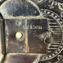Vtg South of the Border Belt Buckle Japan Brass Tone Souvenir Pedro Lightweight