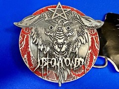 Lamb of God Symbol Logo Job for Cowboy American Heavy Metal Band Belt Buckle
