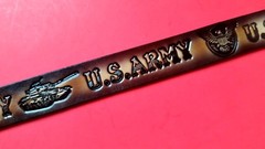 US ARMY Leather Belt & Buckle (28&Prime;-54&Prime; waist) New FAST DELIVERY!