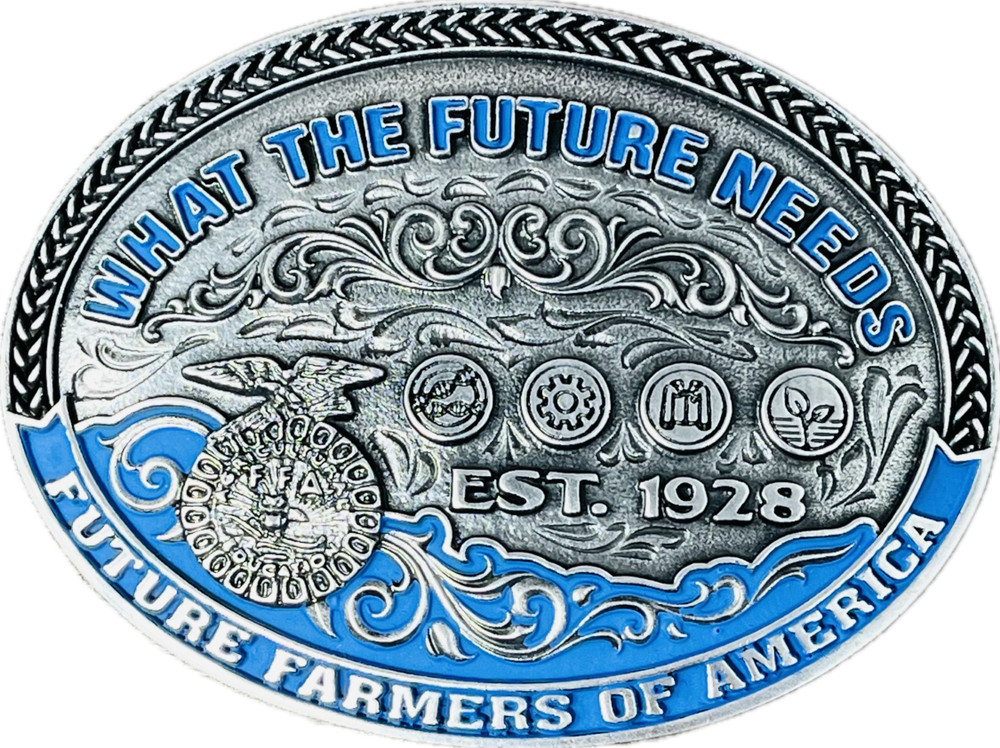 Montana Silversmiths Attitude Officially Licensed FFA Future Farmers Belt Buckle