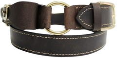 Double Ring with Pouch Leather Hobble Belt Chestnut NEW – All Sizes