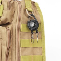 Outdoor double headed clip buckle, work permit hanging buckle, keychain