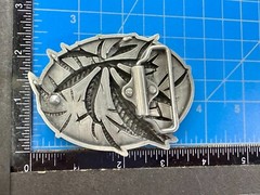 Marijuana Cannabis Pot Leaf Weed Enameled 3D Dimensional Layered Belt Buckle