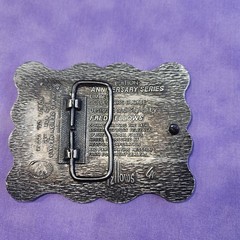 1987 National Finals Rodeo HESSTON Belt Buckle, Design By Fred Fellows, Ltd Ed.
