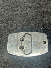 Vintage Ireland Flag Enamel Belt Buckle Silver Tone Irish Souvenir