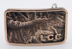 Little Cottonwood Canyon Topographic Belt Buckle | Hand Poured Bronze | 3D Map