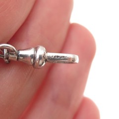 Hickok Sterling Silver Antique Art Deco Beltogram Pocket Watch / Belt Loop Chain