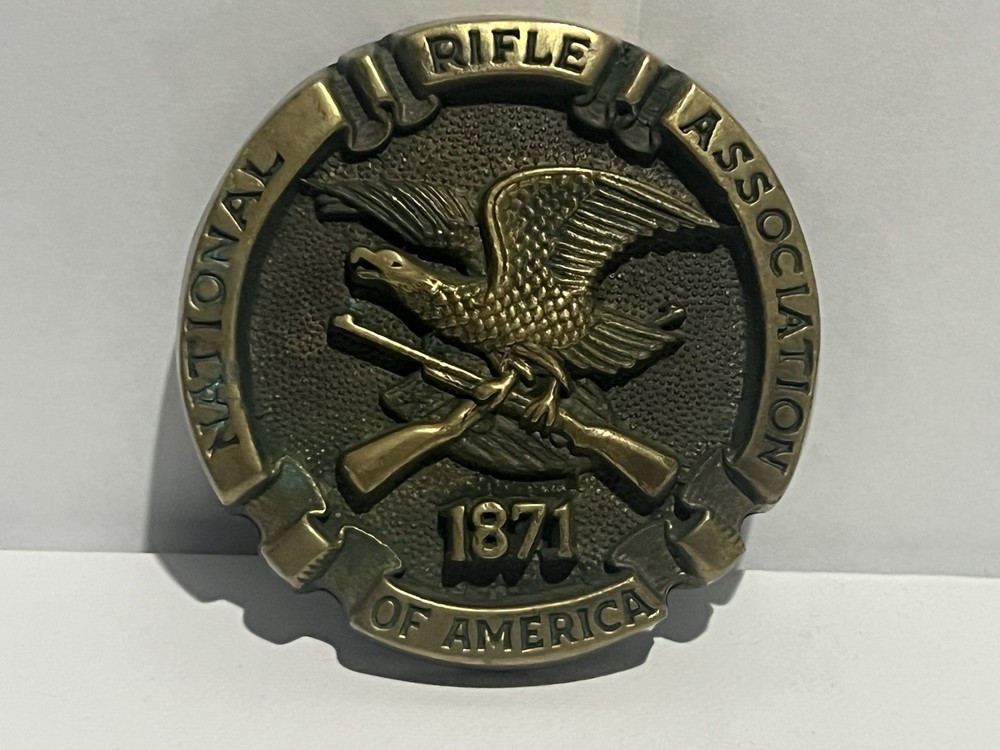 Vintage Brass Belt Buckle 1978 NRA National Rifle Association Of America 1871