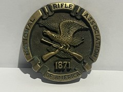 Vintage Brass Belt Buckle 1978 NRA National Rifle Association Of America 1871