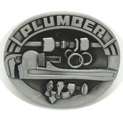 Plumber Belt Buckle Western Cowboy Native American (PLMR-02)