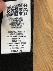 NIXON VINTAGE BELT & BUCKLE GOLD AND BLACK