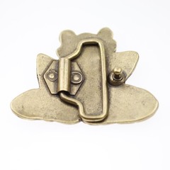 Playful Frog Old Brass Belt Buckle Vintage Nature Style