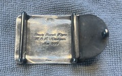 Brady Ranch Flyer HOA Champion 11/99 Specialty Shoot Sterling Silver Belt Buckle