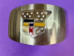 Cadillac Logo?? Emblem with Rhinestone Bling Vintage Belt Buckle
