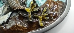 Vtg. Bald Eagle Belt Buckle 1984 Bergamot Brass Works W146 Colorful Laquer USA