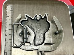 Horse Saddle Cutout Silver Tone Jockey Equestrian Western Cowboy&rsquo;s Belt Buckle