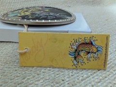 New w/Tags Ed Hardy Metal Belt Buckle Death or Glory Skull & Dagger 260448G