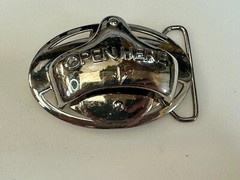 Open Here Practical Beer Lovers Drinkers Bottle Opener Mounted to Belt Buckle