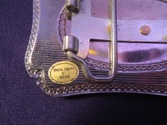 2 Tone COVERED WAGON Belt Buckle