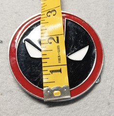 Men&rsquo;s Belt Buckle Novelty Deadpool Superhero Badge Logo