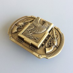 Vintage Bronze Western Eagle Wildlife Lighter Belt Buckle also Stock in the US