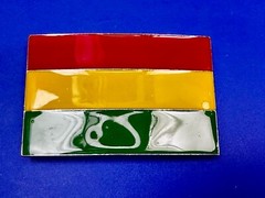 Reggae Flag Rasta Bob Marley Rastafarian Country Culture Patriotic Belt Buckle