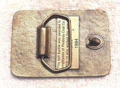 CLASSIC BELT BUCKLE SAFE WORKER AWARD PRODUCTION PEABODY COAL CO 1951-1984 BB12