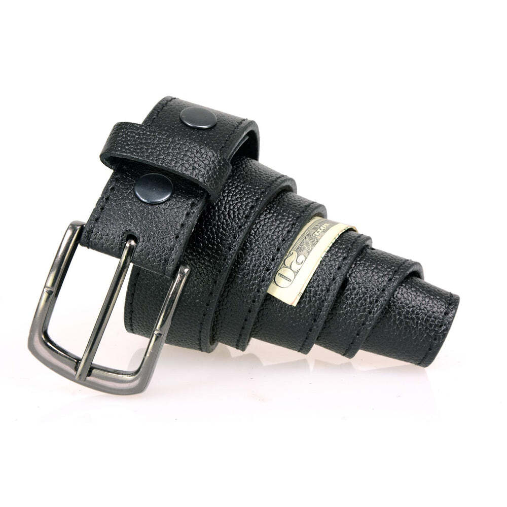 Milwaukee Leather MP7150 Men&rsquo;s Black Genuine Cowhide Leather Money Belt W/Secure