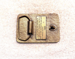 CLASSIC BELT BUCKLE SAFE WORKER AWARD PRODUCTION PEABODY COAL CO 1951-1984 BB12