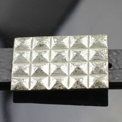 Vintage Chocolate Bar Design Metal Antique Silver Effect Belt Buckle