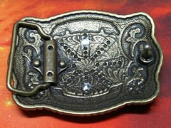 Letter S Initial Belt Buckle New Metal Western Style A110
