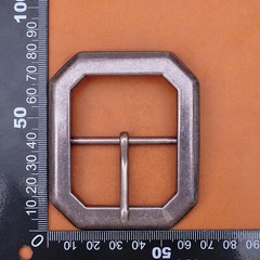 Huge Wide Heavy Duty Strong Chipped Corner Center Bar Pin Belt Buckle Inner 45mm