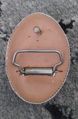 Leather Belt Buckle Mexico (Off White) Unbranded 3 1/2&Prime; X 2 1/2&Prime;