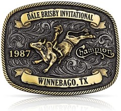 Montana Silversmiths Mens Dale Brisby Invitational 1987 Trophy Belt Buckle