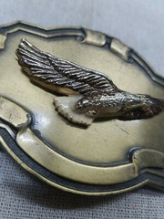 Vintage Flying Eagle Belt Buckle Bronze