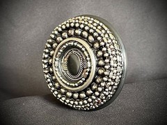 “All-Seeing Eye” Buckle Black Stone Pupil Gothic Industrial OOAK Darren McNeese