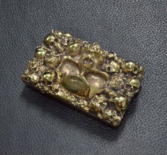 Handmade, Solid Brass Casting Human Skull Square Belt Buckle Punk Personal Gift